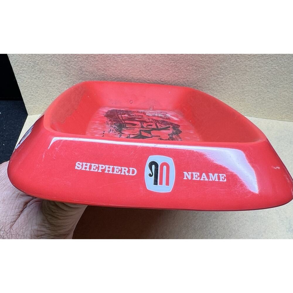 Draught Abbey Shepherd Neame Red Ashtray. - Picture 4 of 7
